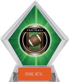 2" Legacy Football Green Diamond Ice Trophy 2" Legacy Football Green Diamond Ice Trophy