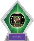 2" Legacy Football Green Diamond Ice Trophy 2" Legacy Football Green Diamond Ice Trophy