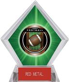 2" Legacy Football Green Diamond Ice Trophy 2" Legacy Football Green Diamond Ice Trophy