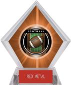 2" Legacy Football Orange Diamond Ice Trophy 2" Legacy Football Orange Diamond Ice Trophy