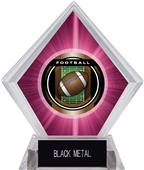 2" Legacy Football Pink Diamond Ice Trophy 2" Legacy Football Pink Diamond Ice Trophy