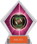 2" Legacy Football Pink Diamond Ice Trophy 2" Legacy Football Pink Diamond Ice Trophy