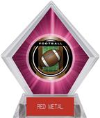 2" Legacy Football Pink Diamond Ice Trophy 2" Legacy Football Pink Diamond Ice Trophy