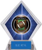 2" Legacy Football Blue Diamond Ice Trophy 2" Legacy Football Blue Diamond Ice Trophy
