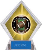 2" Legacy Football Yellow Diamond Ice Trophy 2" Legacy Football Yellow Diamond Ice Trophy