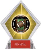 2" Legacy Football Yellow Diamond Ice Trophy 2" Legacy Football Yellow Diamond Ice Trophy