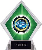 2" Saturn Swimming Green Diamond Ice Trophy 2" Saturn Swimming Green Diamond Ice Trophy