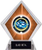 2" Saturn Swimming Orange Diamond Ice Trophy 2" Saturn Swimming Orange Diamond Ice Trophy