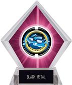 2" Saturn Swimming Pink Diamond Ice Trophy 2" Saturn Swimming Pink Diamond Ice Trophy