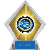 2" Saturn Swimming Yellow Diamond Ice Trophy 2" Saturn Swimming Yellow Diamond Ice Trophy