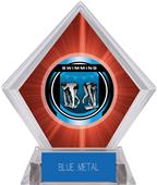 2" Legacy Swimming Red Diamond Ice Trophy 2" Legacy Swimming Red Diamond Ice Trophy