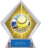 HD Softball Yellow Diamond Ice Trophy HD Softball Yellow Diamond Ice Trophy