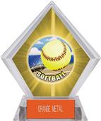 HD Softball Yellow Diamond Ice Trophy HD Softball Yellow Diamond Ice Trophy