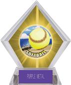 HD Softball Yellow Diamond Ice Trophy HD Softball Yellow Diamond Ice Trophy