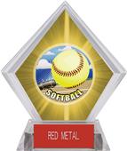 HD Softball Yellow Diamond Ice Trophy HD Softball Yellow Diamond Ice Trophy