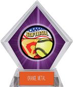 Award Americana Softball Purple Diamond Ice Trophy Award Americana Softball Purple Diamond Ice Trophy