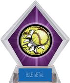 Awards Bust-Out Softball Purple Diamond Ice Trophy Awards Bust-Out Softball Purple Diamond Ice Trophy