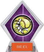 Awards Bust-Out Softball Purple Diamond Ice Trophy Awards Bust-Out Softball Purple Diamond Ice Trophy