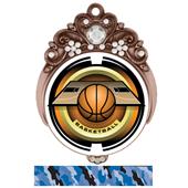 Hasty 3" Tiara Medal 2" Saturn Basketball Mylar Hasty 3" Tiara Medal 2" Saturn Basketball Mylar