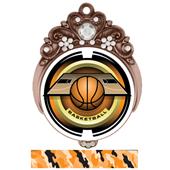 Hasty 3" Tiara Medal 2" Saturn Basketball Mylar Hasty 3" Tiara Medal 2" Saturn Basketball Mylar