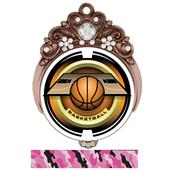 Hasty 3" Tiara Medal 2" Saturn Basketball Mylar Hasty 3" Tiara Medal 2" Saturn Basketball Mylar