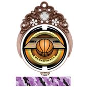 Hasty 3" Tiara Medal 2" Saturn Basketball Mylar Hasty 3" Tiara Medal 2" Saturn Basketball Mylar