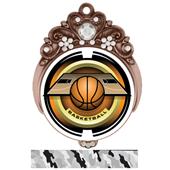 Hasty 3" Tiara Medal 2" Saturn Basketball Mylar Hasty 3" Tiara Medal 2" Saturn Basketball Mylar