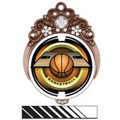 Hasty 3" Tiara Medal 2" Saturn Basketball Mylar Hasty 3" Tiara Medal 2" Saturn Basketball Mylar