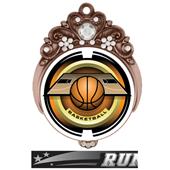 Hasty 3" Tiara Medal 2" Saturn Basketball Mylar Hasty 3" Tiara Medal 2" Saturn Basketball Mylar