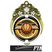 Hasty 3" Tiara Medal 2" Saturn Basketball Mylar Hasty 3" Tiara Medal 2" Saturn Basketball Mylar