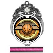 Hasty 3" Tiara Medal 2" Saturn Basketball Mylar Hasty 3" Tiara Medal 2" Saturn Basketball Mylar