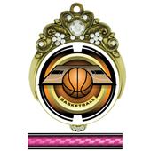 Hasty 3" Tiara Medal 2" Saturn Basketball Mylar Hasty 3" Tiara Medal 2" Saturn Basketball Mylar