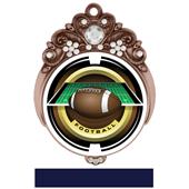 Hasty 3" Tiara Medal 2" Saturn Football Mylar Hasty 3" Tiara Medal 2" Saturn Football Mylar
