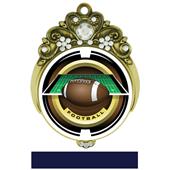 Hasty 3" Tiara Medal 2" Saturn Football Mylar Hasty 3" Tiara Medal 2" Saturn Football Mylar