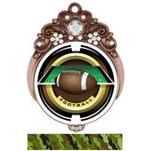 Hasty 3" Tiara Medal 2" Saturn Football Mylar Hasty 3" Tiara Medal 2" Saturn Football Mylar