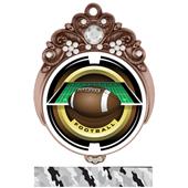Hasty 3" Tiara Medal 2" Saturn Football Mylar Hasty 3" Tiara Medal 2" Saturn Football Mylar