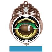 Hasty 3" Tiara Medal 2" Saturn Football Mylar Hasty 3" Tiara Medal 2" Saturn Football Mylar