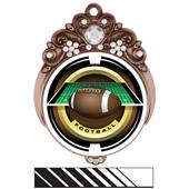 Hasty Awards Tiara 3" Football Saturn Medals Hasty Awards Tiara 3" Football Saturn Medals