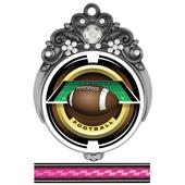 Hasty 3" Tiara Medal 2" Saturn Football Mylar Hasty 3" Tiara Medal 2" Saturn Football Mylar
