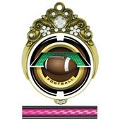 Hasty 3" Tiara Medal 2" Saturn Football Mylar Hasty 3" Tiara Medal 2" Saturn Football Mylar