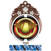 Hasty 3" Tiara Medal 2" Saturn Softball Mylar Hasty 3" Tiara Medal 2" Saturn Softball Mylar