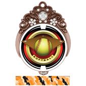 Hasty 3" Tiara Medal 2" Saturn Softball Mylar Hasty 3" Tiara Medal 2" Saturn Softball Mylar