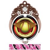 Hasty 3" Tiara Medal 2" Saturn Softball Mylar Hasty 3" Tiara Medal 2" Saturn Softball Mylar
