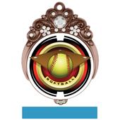 Hasty 3" Tiara Medal 2" Saturn Softball Mylar Hasty 3" Tiara Medal 2" Saturn Softball Mylar