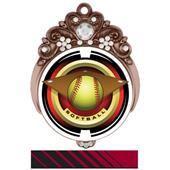 Hasty 3" Tiara Medal 2" Saturn Softball Mylar Hasty 3" Tiara Medal 2" Saturn Softball Mylar