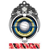 Hasty 3" Tiara Medal 2" Saturn Volleyball Mylar Hasty 3" Tiara Medal 2" Saturn Volleyball Mylar
