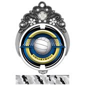 Hasty 3" Tiara Medal 2" Saturn Volleyball Mylar Hasty 3" Tiara Medal 2" Saturn Volleyball Mylar