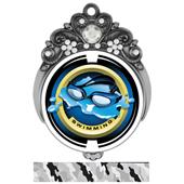 Hasty 3" Tiara Medal 2" Saturn Swimming Mylar Hasty 3" Tiara Medal 2" Saturn Swimming Mylar
