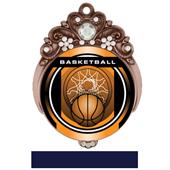 Hasty 3" Tiara Medal 2" Legacy Basketball Mylar Hasty 3" Tiara Medal 2" Legacy Basketball Mylar