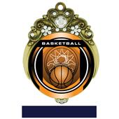 Hasty 3" Tiara Medal 2" Legacy Basketball Mylar Hasty 3" Tiara Medal 2" Legacy Basketball Mylar